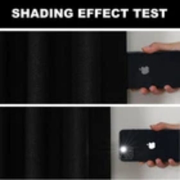 Airwill Blackout Curtains, Thermal 52W x 84L (2 panels) Black Back Tab - Picture 4 of 4